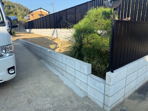 千葉県印旛郡栄町：スロープ部分施工